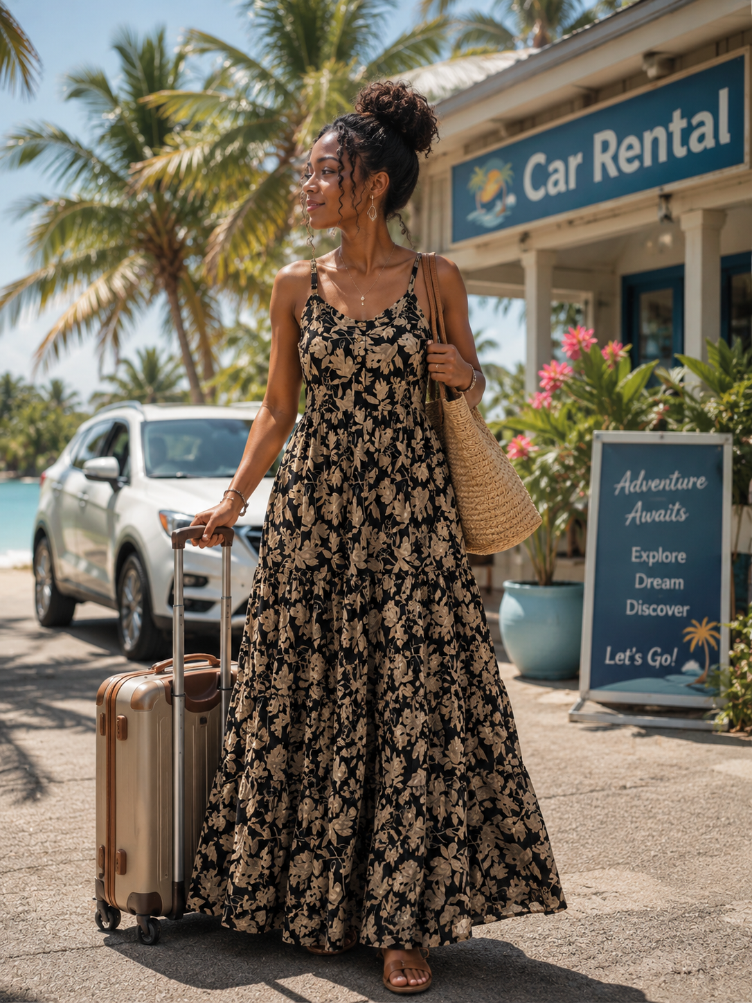 Meadow Maxi Dress ~ Midnight Tapestry