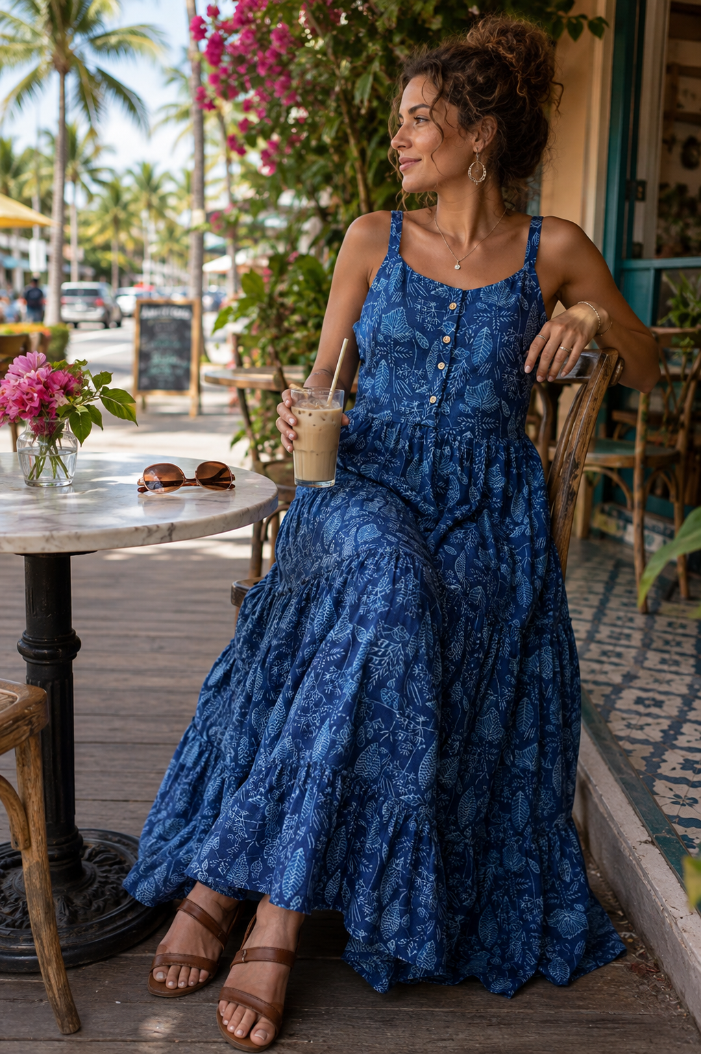 Meadow Maxi Dress ~ Blue Woodland